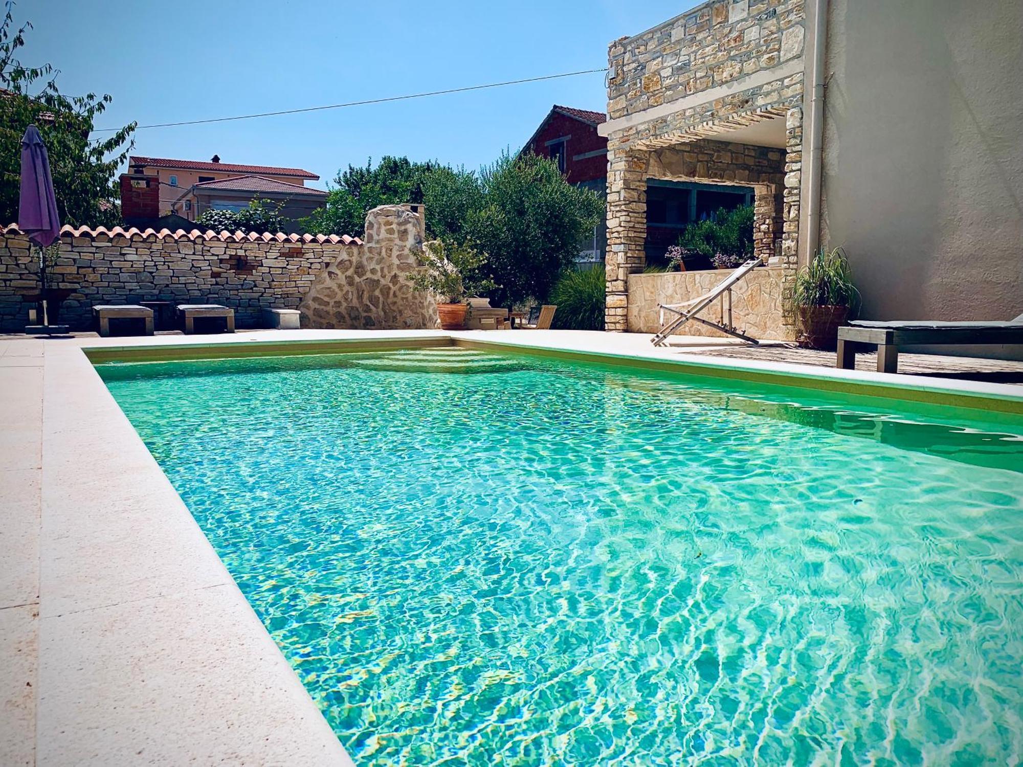 Ferienwohnungen VI La Mare With Heated Pool Задар Экстерьер фото